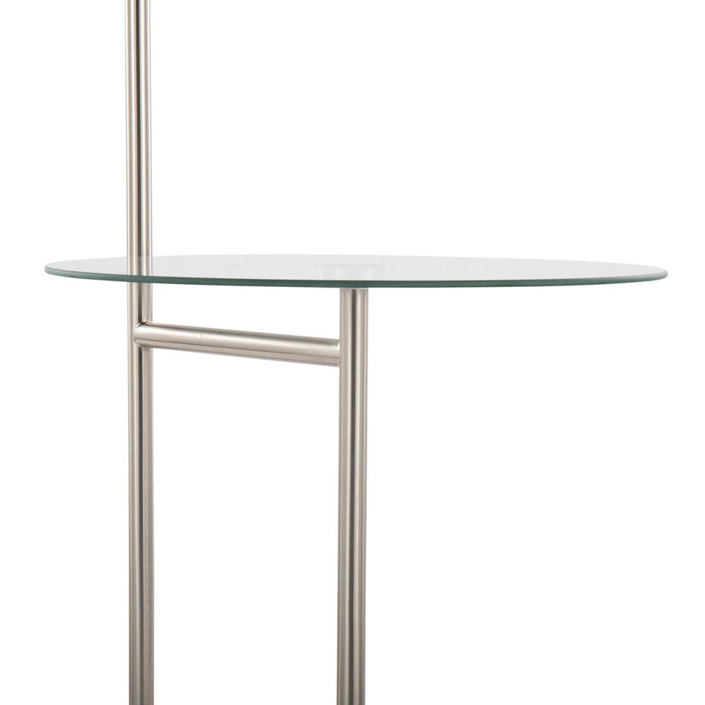 Grandview Gallery Trombone Floor Lamp in Nickel and Clear, , large