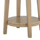 Crystal City Vida End Table in Burnished Blonde and White, , large