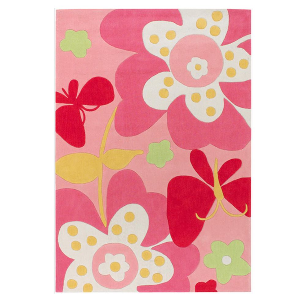 Little Dreamer Chic CHI-1007 3' x 5' Carnation Area Rug, , large
