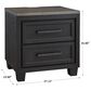 Millenium Foyland 2-Drawer Nightstand in Black and Brown, , large