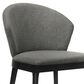 Blue River Arcadia and Juno 5-Piece 42" Dining Set with Charcoal Cushion in Black, , large