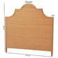 Baxton Studio Melanie Queen Standalone Headboard in Light Honey, , large