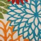 Nourison Aloha ALH05 9"6" x 13" Green Indoor/Outdoor Rug, , large