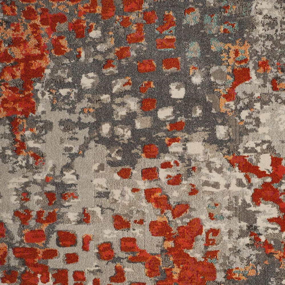 Safavieh Monaco MNC225H-5 5&#39;1&quot; x 7&#39;7&quot; Grey/Orange Area Rug, , large