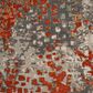 Safavieh Monaco MNC225H-5 5"1" x 7"7" Grey/Orange Area Rug, , large