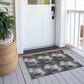 Dalyn Rug Company Soft Essentials Chevron Black 1"8" x 2"6" Area Rug, , large