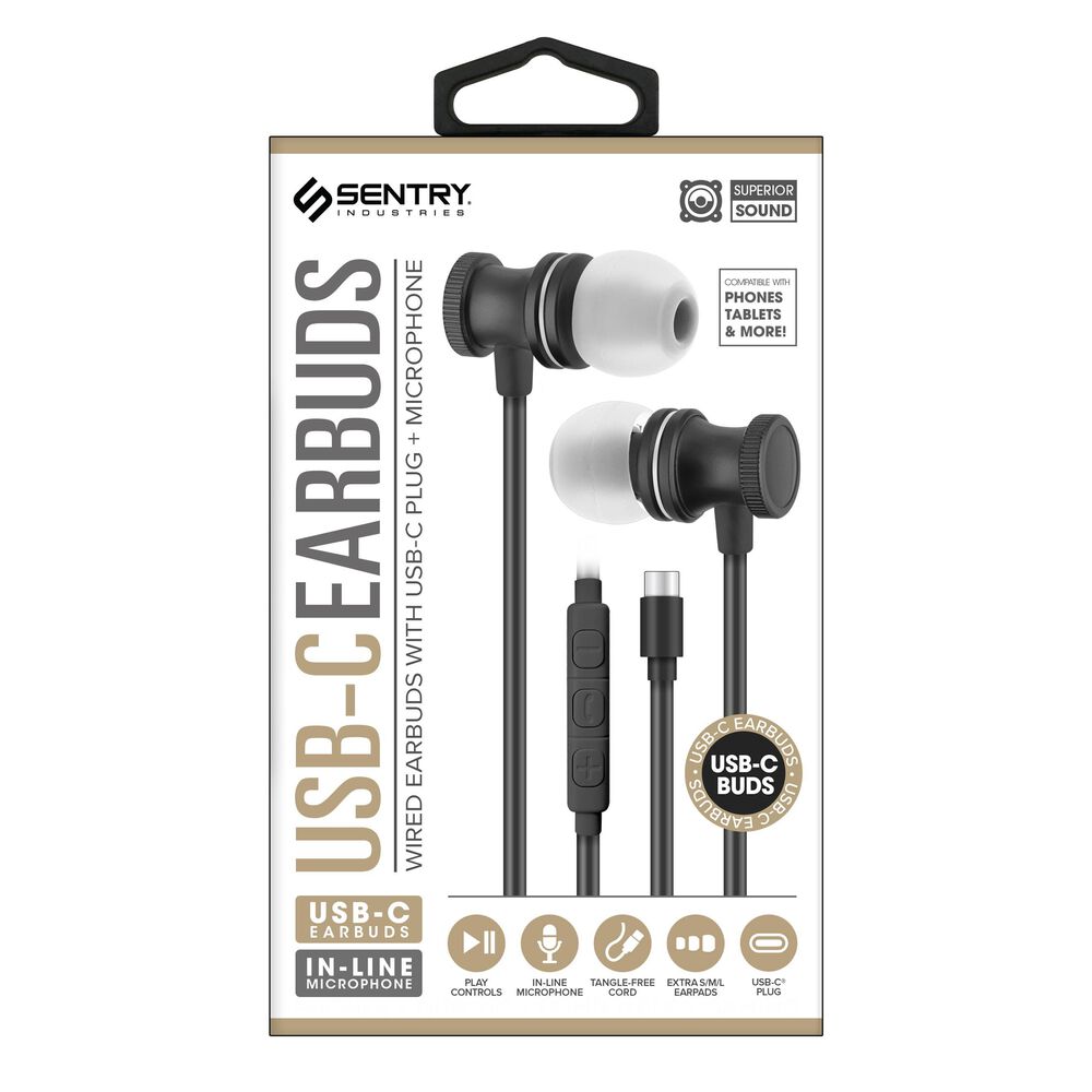 Sentry Assorted USB-C Earbuds, , large