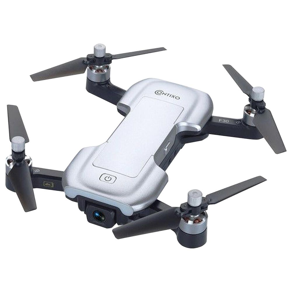 Contixo F30 Drone Quadcopter with Wi-Fi 4K UHD Camera and GPS Tracking in Gray, , large