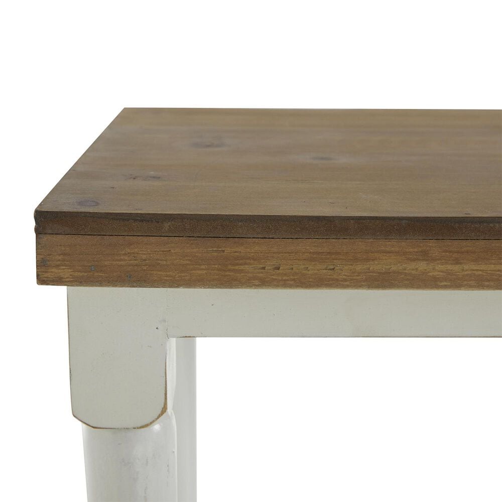 Maple and Jade 4-Shelf Storage Shelving Unit in White and Brown, , large