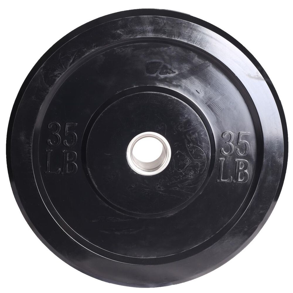 Apollo Athletics, Inc. 35 lb. Rubber Bumper Plate in Black, , large