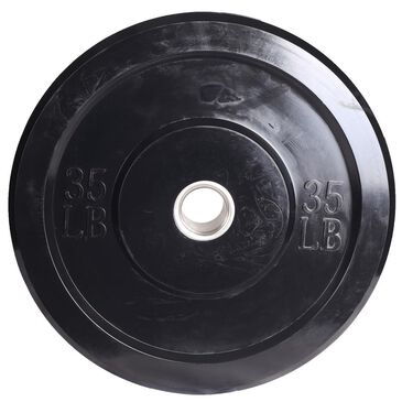 Apollo Athletics, Inc. 35 lb. Rubber Bumper Plate in Black, , large