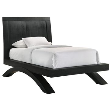 Mayberry Hill Allan Twin Platform Bed in Black, , large