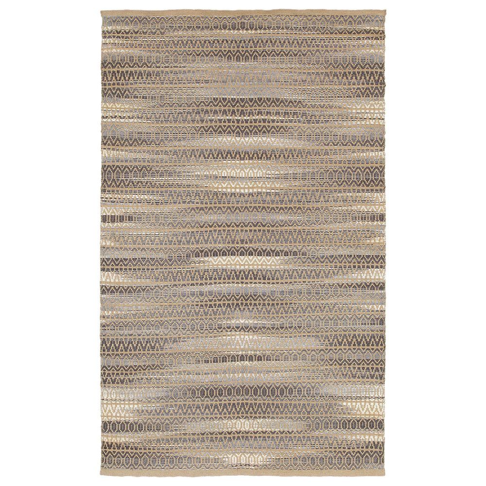 L&R Resources Natural Fiber Southwestern 5" x 7"9" Dark Gray Area Rug, , large