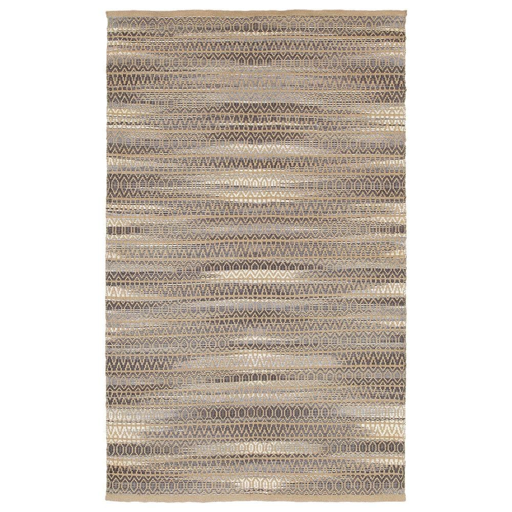 L&R Resources Natural Fiber Southwestern 5" x 7"9" Dark Gray Area Rug, , large