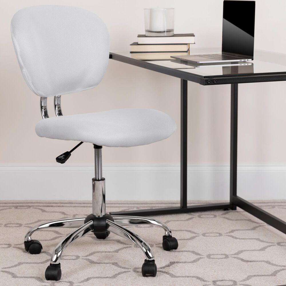 Flash Furniture Swivel Task Chair in White, , large