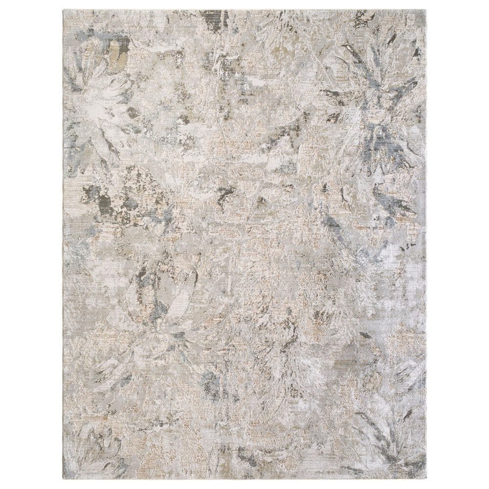 Surya Brunswick Light Gray, Cream, Medium Brown, Mustard, Light Brown and Charcoal 2"7" x 7"3" Runner, , large