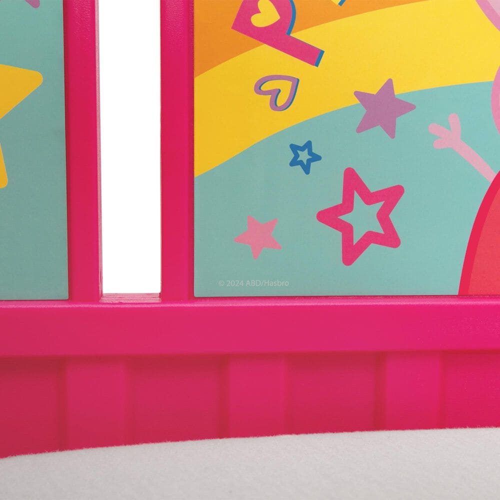 Delta Children Peppa Pig Big Adventures Plastic Toddler Bed in Pink, , large