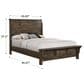 New Heritage Blue Ridge Queen Sleigh Bed in Rustic Gray, , large