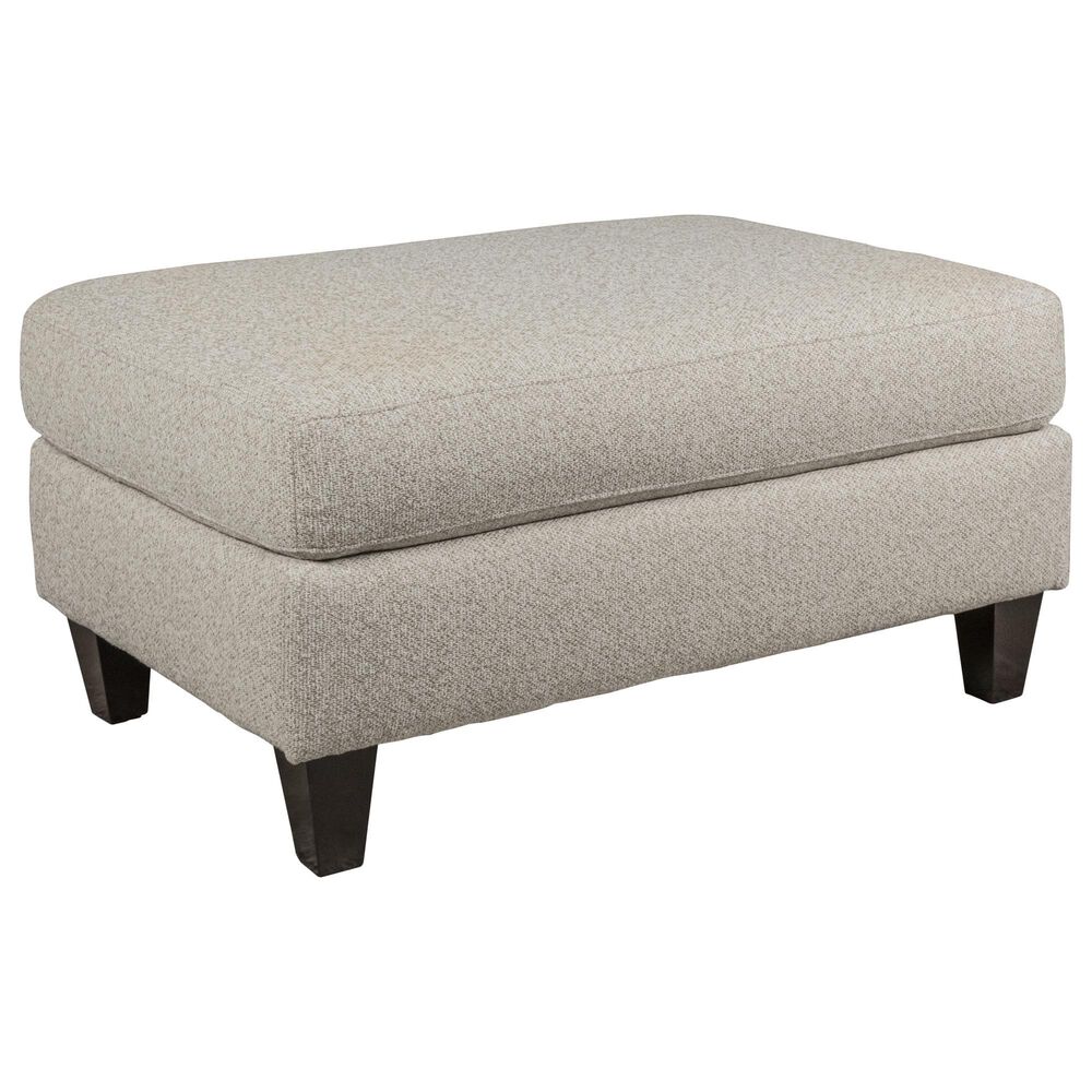 Xenia Hogan Cotton Ottoman in Beige, , large