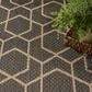 Nourison Horizon HOZ01 Charcoal 3" x 5" Indoor/Outdoor Area Rug, , large