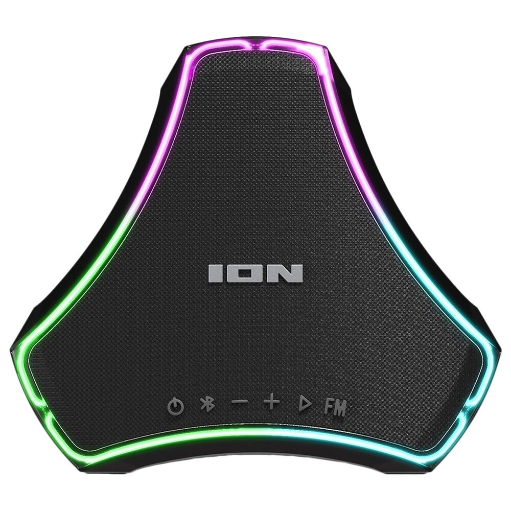 Ion Triumph Waterproof Floating Boombox with LED Illumination in Black, , large