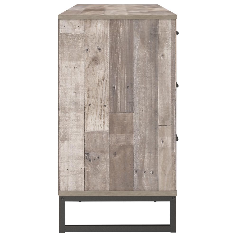 Ashley Neilsville 6-Drawer Dresser in Whitewash and Dark Pewter, , large