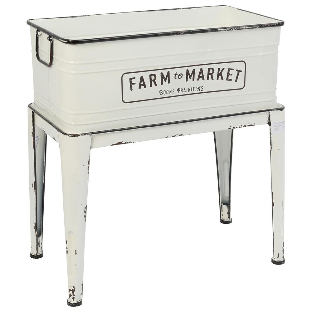 The Gerson Company 23" "Farm to Market" Planter in White, , large