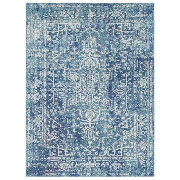 Surya Harput HAP-1023 2" x 3" Teal, Dark Blue and Beige Scatter Rug, , large