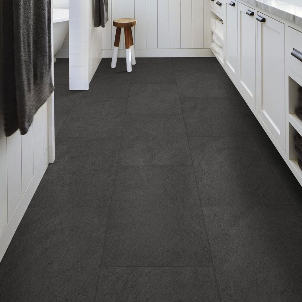Shaw Paragon Tile Plus Charcoal 12&quot; x 24&quot; Luxury Vinyl Tile, , large