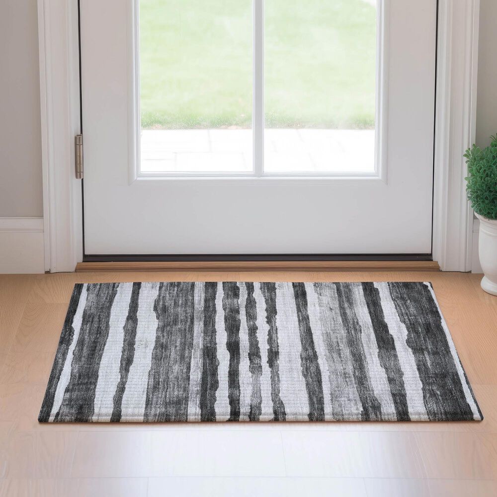 Dalyn Rug Company Neo NO16 1&#39;8&quot; x 2&#39;6&quot; Charcoal Area Rug, , large