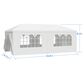 HOMLUX 10" x 20" Outdoor Canopy Gazebo with Sidewalls for Party in White, , large