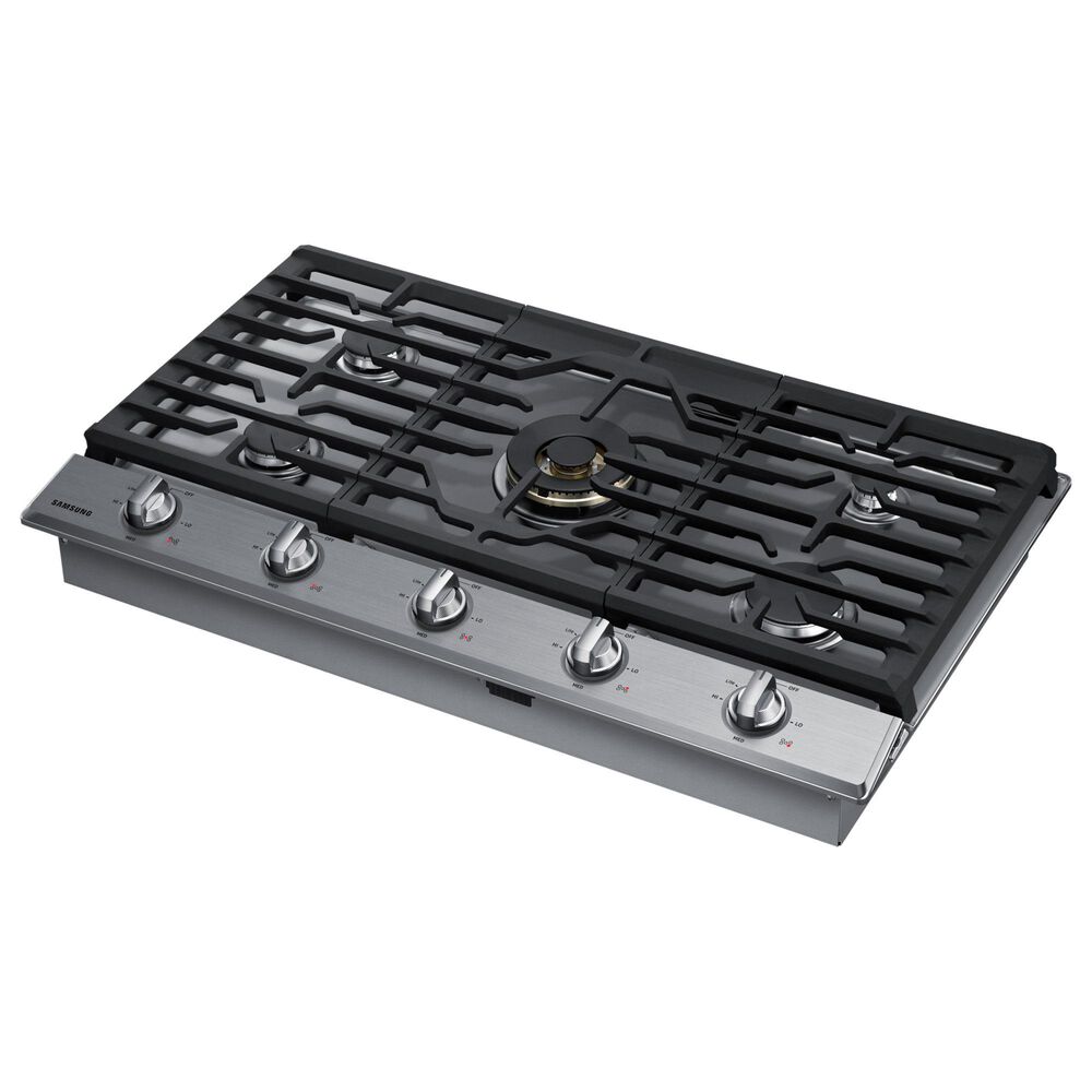 Samsung Bespoke 2-Piece Kitchen Package with White Bespoke 30" Combination Wall Oven and Stainless Steel 36" Gas Cooktop, , large