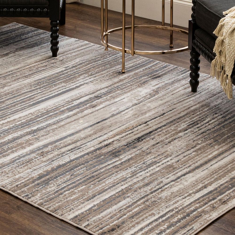 Karastan Cleo R1075 5&#39; 3&quot; X 8&#39; Cream Area Rug, , large