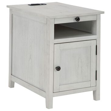Signature Design by Ashley Treytown Chairside End Table in Whitewashed, , large