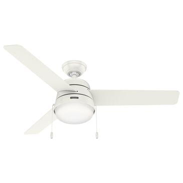Hunter Aker 52" Ceiling Fan with LED Lights in Fresh White, , large