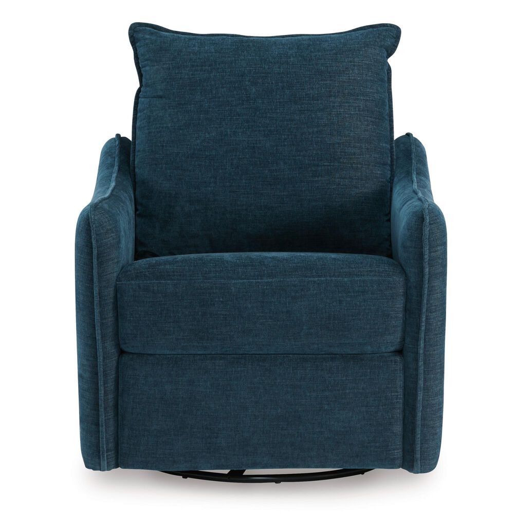 Ashley McBurg Swivel Power Recliner in Navy, , large