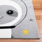 Safavieh Carousel 2" x 8" Grey and Ivory Kids Runner, , large