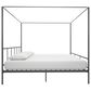 Novogratz Marion King Canopy Bed in Dark Gray, , large