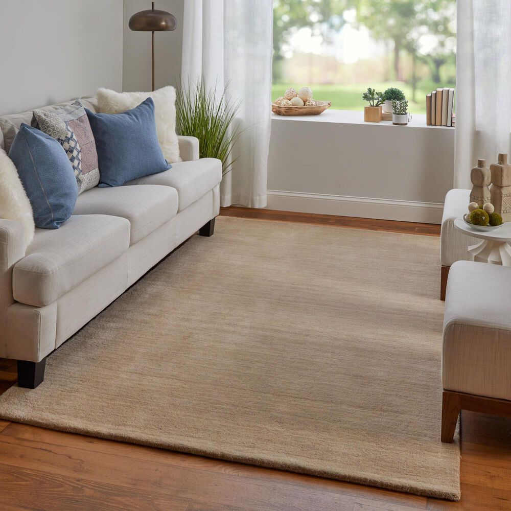 Feizy Luna 3&#39;6&quot; x 5&#39;6&quot; Beige Area Rug, , large
