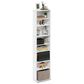 HOMLUX 8-Tier Multimedia Storage Tower with Adjustable Shelves in White, , large