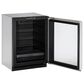 U-Line 4.9 Cu. Ft. 24" Beverage Center Glass Door in Stainless Steel, , large