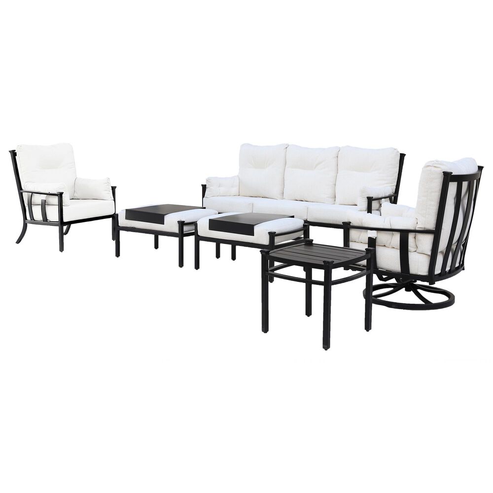 GatherCraft Seville 6-Piece Patio Conversation Set in Medora Ivory, , large