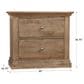 Viceray Collections Carlisle 2-Drawer Nightstand in Warm Natural, , large