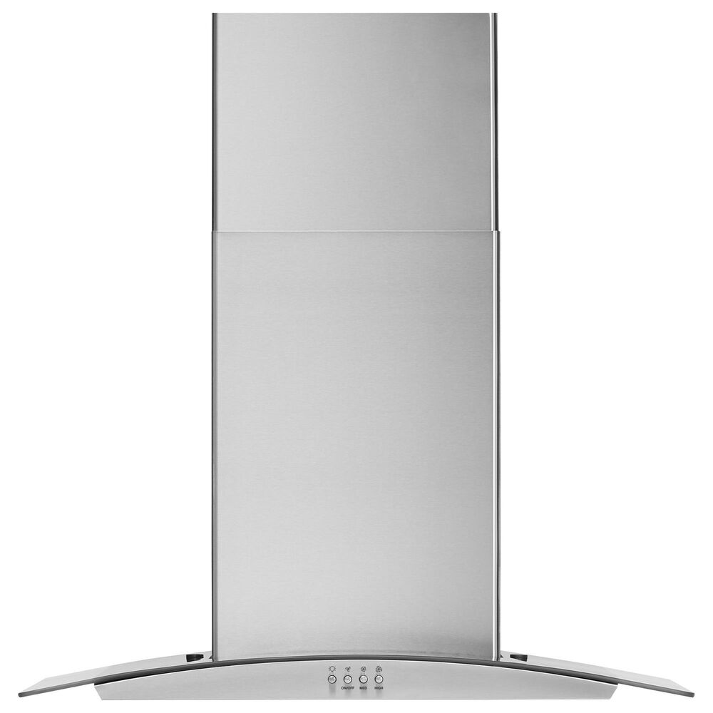 Whirlpool 30" Curved Glass Range Hood with 400 CFM in Stainless Steel, , large