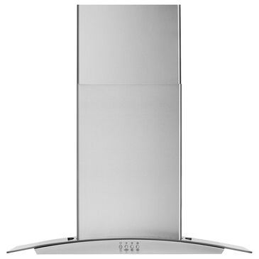 Whirlpool 30" Curved Glass Range Hood with 400 CFM in Stainless Steel, , large