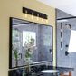 Vaxcel Seward Park 5-Light Bathroom Vanity in Black and Satin Brass, , large