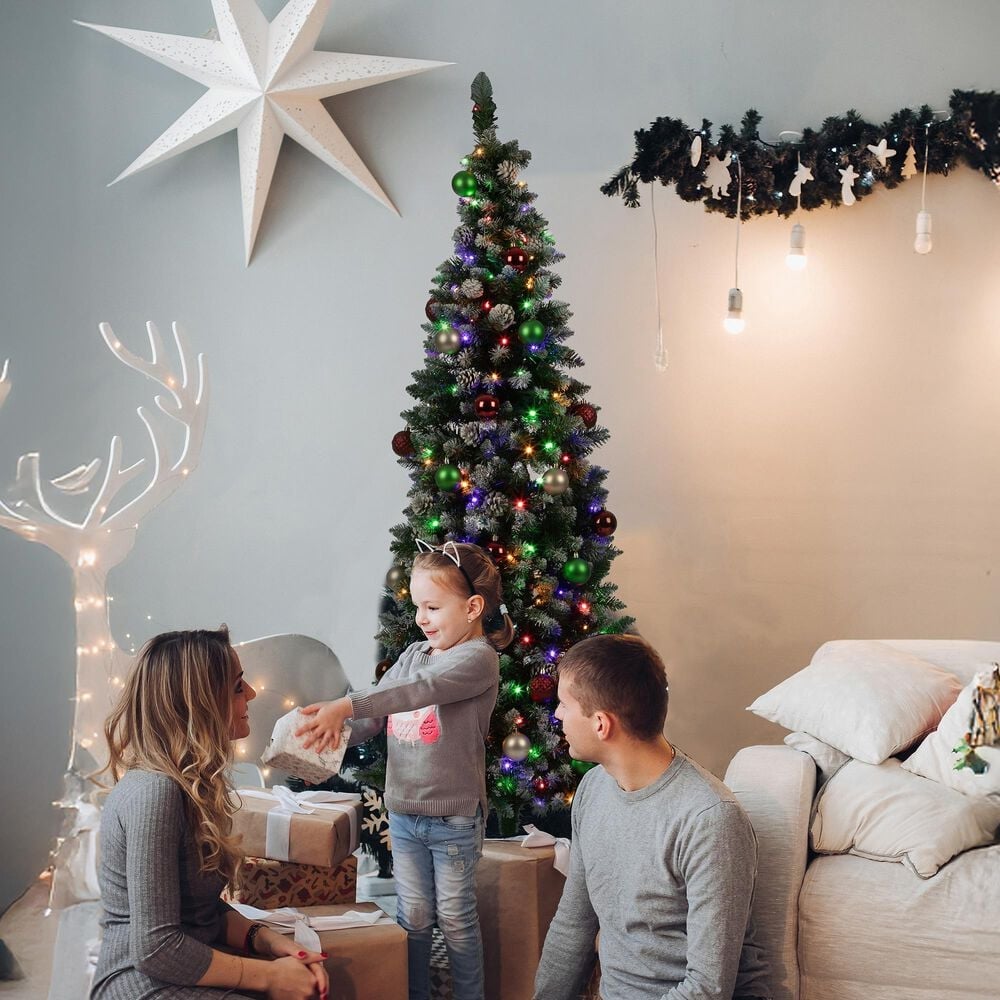 Timberlake 6 ft Christmas Tree with 250 LED Lights in Green and White, , large