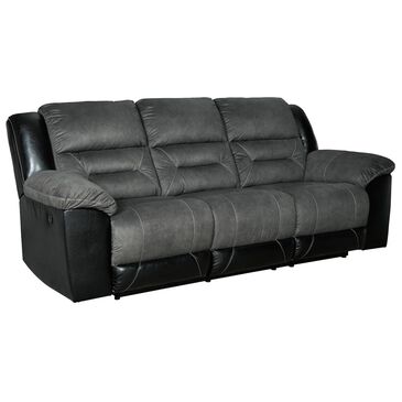 Signature Design by Ashley Earhart Manual Reclining Sofa in Slate, , large