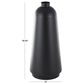 Maple and Jade 30" Decorative Vase with Narrow Opening in Matte Black, , large