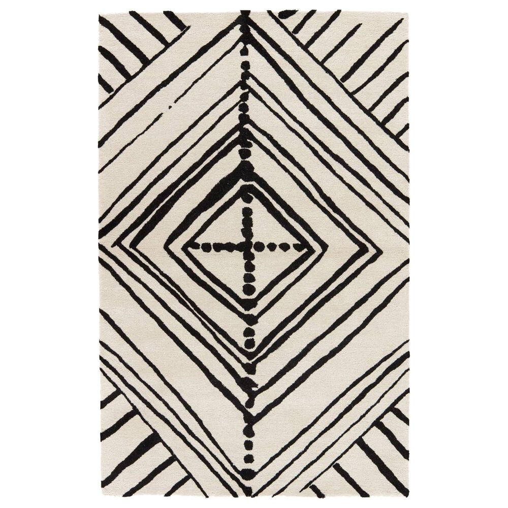 Jaipur Etho by Nikki Chu Gemma 5" x 8" Turtledove Area Rug, , large